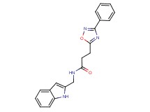 N-(1H-indol-2-ylmethyl)-3-(3-phenyl-1,2,4-oxadiazol-5-yl)propanamide