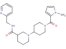 1'-[(1-methyl-1H-pyrrol-2-yl)carbonyl]-N-(pyridin-2-ylmethyl)-1,4'-bipiperidine-3-carboxamide