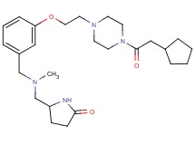 5-{[(3-{2-[4-(cyclopentylacetyl)-1-piperazinyl]ethoxy}benzyl)(methyl)amino]methyl}-2-pyrrolidinone