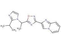 2-{5-[1-(2-isopropyl-1H-imidazol-1-yl)ethyl]-1,2,4-oxadiazol-3-yl}imidazo[1,2-a]pyridine
