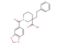 1-(1,3-benzodioxol-5-ylcarbonyl)-3-(2-phenylethyl)piperidine-3-carboxylic acid