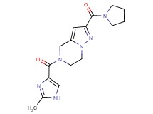 5-[(2-methyl-1H-imidazol-4-yl)carbonyl]-2-(pyrrolidin-1-ylcarbonyl)-4,5,6,7-tetrahydropyrazolo[1,5-a]pyrazine