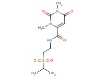 N-[2-(isopropylsulfonyl)ethyl]-1,3-dimethyl-2,6-dioxo-1,2,3,6-tetrahydropyrimidine-4-carboxamide