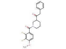 1-[1-(2,3-difluoro-4-methoxybenzoyl)-3-piperidinyl]-2-phenylethanone