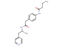 N-(4-{2-[(1-methyl-2-pyridin-4-ylethyl)amino]-2-oxoethyl}phenyl)butanamide
