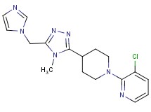 3-chloro-2-{4-[5-(1H-imidazol-1-ylmethyl)-4-methyl-4H-1,2,4-triazol-3-yl]piperidin-1-yl}pyridine