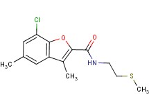 7-chloro-3,5-dimethyl-N-[2-(methylthio)ethyl]-1-benzofuran-2-carboxamide
