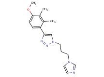 1-[3-(1H-imidazol-1-yl)propyl]-4-(4-methoxy-2,3-dimethylphenyl)-1H-1,2,3-triazole