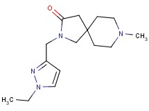 2-[(1-ethyl-1H-pyrazol-3-yl)methyl]-8-methyl-2,8-diazaspiro[4.5]decan-3-one