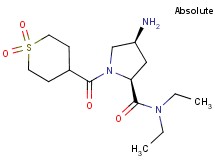 (4S)-4-amino-1-[(1,1-dioxidotetrahydro-2H-thiopyran-4-yl)carbonyl]-N,N-diethyl-L-prolinamide