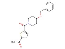 1-(5-{[4-(benzyloxy)-1-piperidinyl]carbonyl}-2-thienyl)ethanone