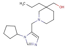{1-[(1-cyclopentyl-1H-imidazol-5-yl)methyl]-3-propylpiperidin-3-yl}methanol