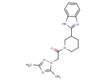2-{1-[(3,5-dimethyl-1H-1,2,4-triazol-1-yl)acetyl]-3-piperidinyl}-1H-benzimidazole