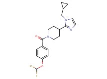 4-[1-(cyclopropylmethyl)-1H-imidazol-2-yl]-1-[4-(difluoromethoxy)benzoyl]piperidine