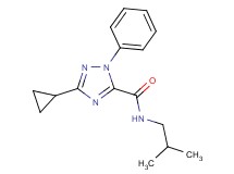 3-cyclopropyl-N-isobutyl-1-phenyl-1H-1,2,4-triazole-5-carboxamide