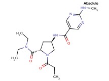 N-{(3R,5S)-5-[(diethylamino)carbonyl]-1-propionylpyrrolidin-3-yl}-2-(methylamino)pyrimidine-5-carboxamide