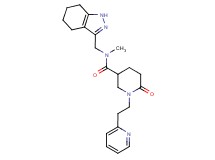 N-methyl-6-oxo-1-[2-(2-pyridinyl)ethyl]-N-(4,5,6,7-tetrahydro-1H-indazol-3-ylmethyl)-3-piperidinecarboxamide