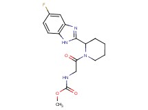 methyl {2-[2-(5-fluoro-1H-benzimidazol-2-yl)-1-piperidinyl]-2-oxoethyl}carbamate