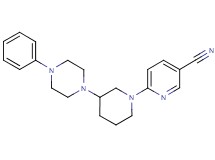 6-[3-(4-phenyl-1-piperazinyl)-1-piperidinyl]nicotinonitrile