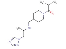 N-[(1-isobutyrylpiperidin-4-yl)methyl]-1-(1H-1,2,4-triazol-1-yl)propan-2-amine