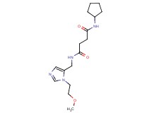 N-cyclopentyl-N'-{[1-(2-methoxyethyl)-1H-imidazol-5-yl]methyl}succinamide
