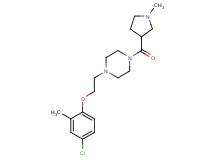 1-[2-(4-chloro-2-methylphenoxy)ethyl]-4-[(1-methylpyrrolidin-3-yl)carbonyl]piperazine