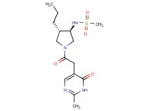 N-{(3R*,4S*)-1-[(2-methyl-6-oxo-1,6-dihydro-5-pyrimidinyl)acetyl]-4-propyl-3-pyrrolidinyl}methanesulfonamide