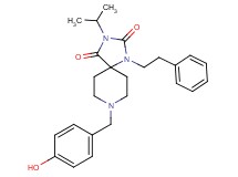 8-(4-hydroxybenzyl)-3-isopropyl-1-(2-phenylethyl)-1,3,8-triazaspiro[4.5]decane-2,4-dione