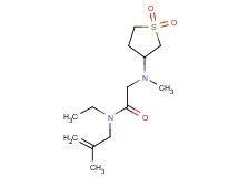 2-[(1,1-dioxidotetrahydro-3-thienyl)(methyl)amino]-N-ethyl-N-(2-methylprop-2-en-1-yl)acetamide