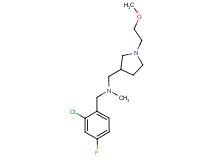 (2-chloro-4-fluorobenzyl){[1-(2-methoxyethyl)pyrrolidin-3-yl]methyl}methylamine