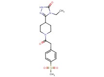 4-ethyl-5-(1-{[4-(methylsulfonyl)phenyl]acetyl}piperidin-4-yl)-2,4-dihydro-3H-1,2,4-triazol-3-one