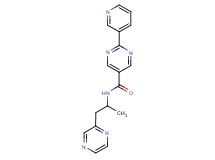 N-[1-methyl-2-(2-pyrazinyl)ethyl]-2-(3-pyridinyl)-5-pyrimidinecarboxamide