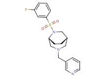 (1S*,5R*)-6-[(3-fluorophenyl)sulfonyl]-3-(3-pyridinylmethyl)-3,6-diazabicyclo[3.2.2]nonane