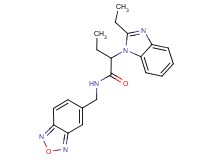 N-(2,1,3-benzoxadiazol-5-ylmethyl)-2-(2-ethyl-1H-benzimidazol-1-yl)butanamide
