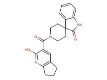 1'-[(2-hydroxy-6,7-dihydro-5H-cyclopenta[b]pyridin-3-yl)carbonyl]spiro[indole-3,4'-piperidin]-2(1H)-one