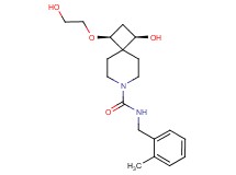 (1R*,3S*)-1-hydroxy-3-(2-hydroxyethoxy)-N-(2-methylbenzyl)-7-azaspiro[3.5]nonane-7-carboxamide