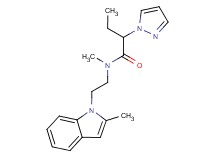 N-methyl-N-[2-(2-methyl-1H-indol-1-yl)ethyl]-2-(1H-pyrazol-1-yl)butanamide