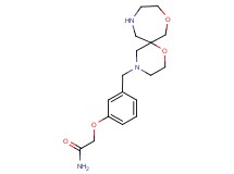 2-[3-(1,8-dioxa-4,11-diazaspiro[5.6]dodec-4-ylmethyl)phenoxy]acetamide