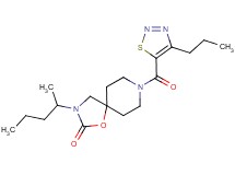 3-(1-methylbutyl)-8-[(4-propyl-1,2,3-thiadiazol-5-yl)carbonyl]-1-oxa-3,8-diazaspiro[4.5]decan-2-one