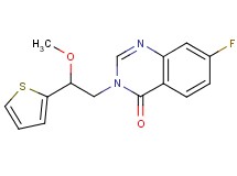 7-fluoro-3-[2-methoxy-2-(2-thienyl)ethyl]quinazolin-4(3H)-one