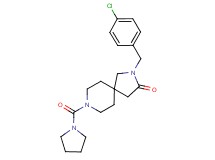 2-(4-chlorobenzyl)-8-(1-pyrrolidinylcarbonyl)-2,8-diazaspiro[4.5]decan-3-one