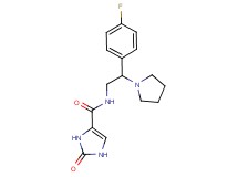N-[2-(4-fluorophenyl)-2-pyrrolidin-1-ylethyl]-2-oxo-2,3-dihydro-1H-imidazole-4-carboxamide