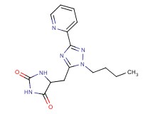 5-[(1-butyl-3-pyridin-2-yl-1H-1,2,4-triazol-5-yl)methyl]imidazolidine-2,4-dione