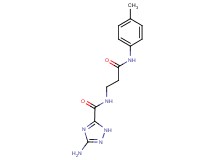 3-amino-N-{3-[(4-methylphenyl)amino]-3-oxopropyl}-1H-1,2,4-triazole-5-carboxamide