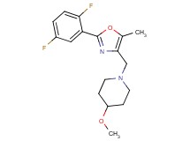 1-{[2-(2,5-difluorophenyl)-5-methyl-1,3-oxazol-4-yl]methyl}-4-methoxypiperidine