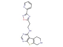 N-{2-[3-(2-pyridinyl)-1,2,4-oxadiazol-5-yl]ethyl}-5,6,7,8-tetrahydropyrido[4',3':4,5]thieno[2,3-d]pyrimidin-4-amine dihydrochloride