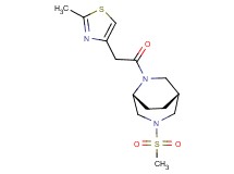 (1R*,5R*)-3-(methylsulfonyl)-6-[(2-methyl-1,3-thiazol-4-yl)acetyl]-3,6-diazabicyclo[3.2.2]nonane