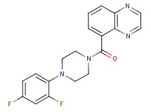 5-{[4-(2,4-difluorophenyl)piperazin-1-yl]carbonyl}quinoxaline