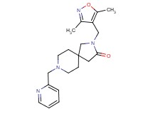 2-[(3,5-dimethylisoxazol-4-yl)methyl]-8-(pyridin-2-ylmethyl)-2,8-diazaspiro[4.5]decan-3-one
