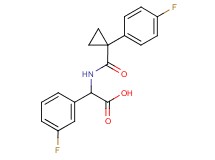(3-fluorophenyl)({[1-(4-fluorophenyl)cyclopropyl]carbonyl}amino)acetic acid